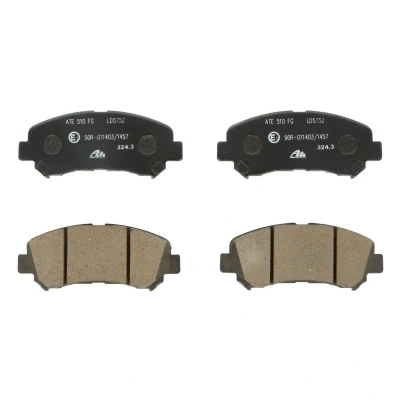 Abbildung von ATE Ceramic 13.0470 5752.2 Bremsbelagsatz exkl. Verschleißwarnkontakt NISSAN: Qashqai / Qashqai+2 I, 2, X Trail, SUZUKI: Kizashi