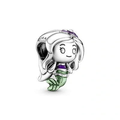 Abbildung von PANDORA Die kleine Meerjungfrau Ariel Charm in Sterling Silber aus der Disney x Collection