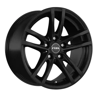 Abbildung von RIAL 5 loch 18Zoll 120mm Alufelge X10 MattSchwarz / Poliert 80843W34 Felge