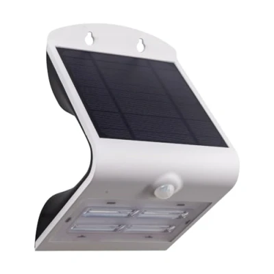 Abbildung von Eglo 98757 LED Wandleuchte LAMOZZO weiß transparent L:14cm H:21cm T:11cm mit Tag/Nachtsensor IP44