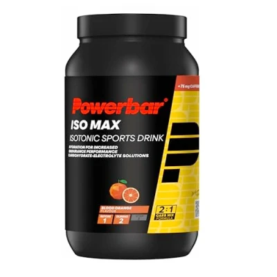Abbildung von Powerbar Isomax Blood Orange 1200g Isotonisches Sportgetränk 5 Elektrolyte 75mg Koffein