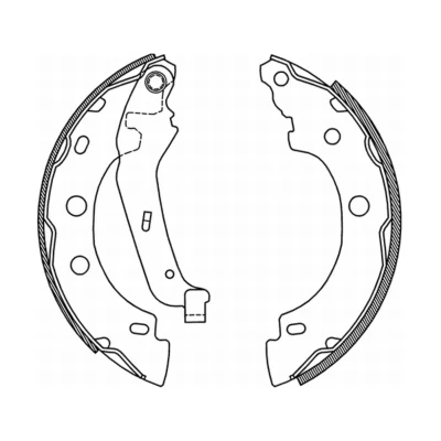 Abbildung von ABE C0R013ABE Bremsbacken Hinterachse 203,2 39 BENDIX RENAULT: Clio 4, Kangoo II Express