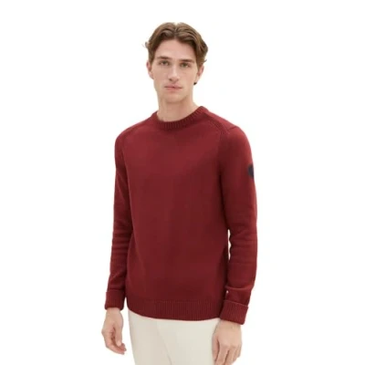 Abbildung von TOM Tailor MIT Rundhalsausschnitt Strickpullover, Herren, Größe: XL, Burned bordeaux red