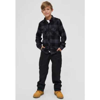 Abbildung von Brandit Hemd für Kinder, Größe: 170/176, Black/grey