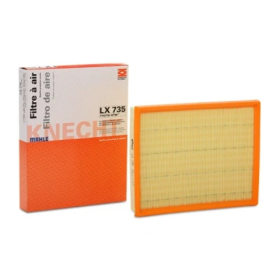 Abbildung von MAHLE ORIGINAL LX 735 Luftfilter 41,9 235 294,0 Filtereinsatz OPEL: Astra G Coupe, Caravan, Zafira A, VOLKSWAGEN: Sharan I, Lupo / 3L