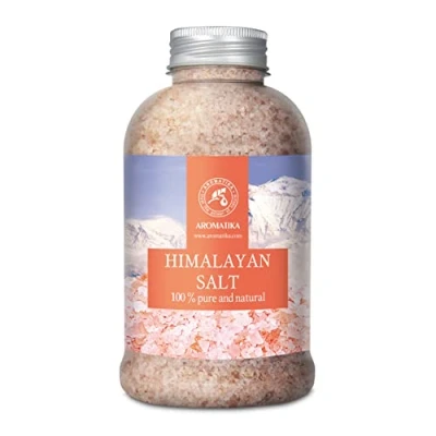 Abbildung von Himalaya Salz Rosa Kristallsalz 600g 100% Rein &amp; Natürlich Natursalz für Guten Schlaf Stressabbau Baden Badezusatz