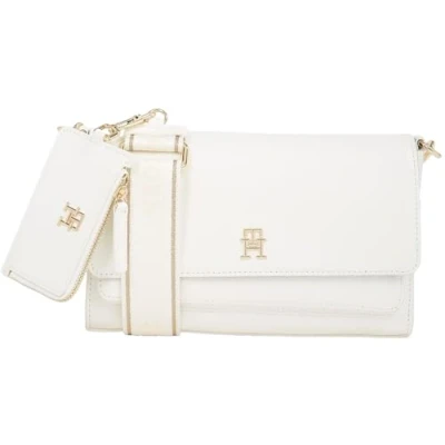 Abbildung von Tommy Hilfiger Damen TH Joy AW0AW16813 Crossover, White (Ecru)