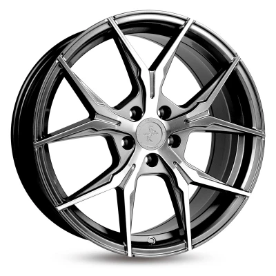 Abbildung von KESKIN 5 loch 18Zoll 112mm Alufelge KT19 Angel PALLADIUM FRONT POLISHED KT198018511230PFP Felge