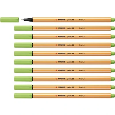 Abbildung von Fineliner STABILO point 88 10er Pack pistazie