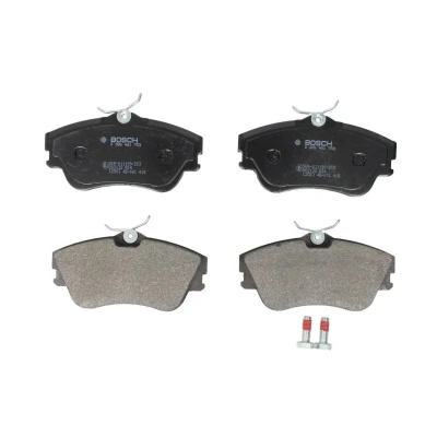 Abbildung von BOSCH 0 986 461 753 Bremsbelagsatz Low Metallic mit Anti Quietsch Blech, Schrauben Zubehör VOLKSWAGEN: Transporter 4 Bus,
