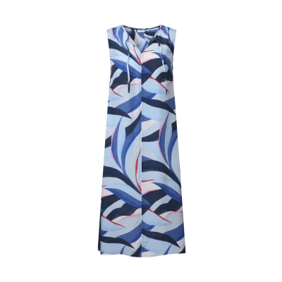 Abbildung von CECIL Damen B144551 Gemustertes Kleid, Urban Navy Blue, L