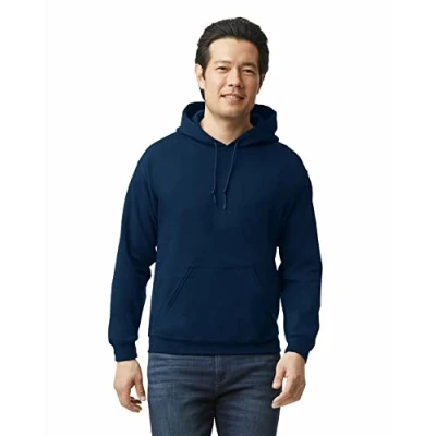 Abbildung von Gildan Herren Kapuzensweatshirt aus Fleece, Stil G18500 T Shirt, Marineblau, XL