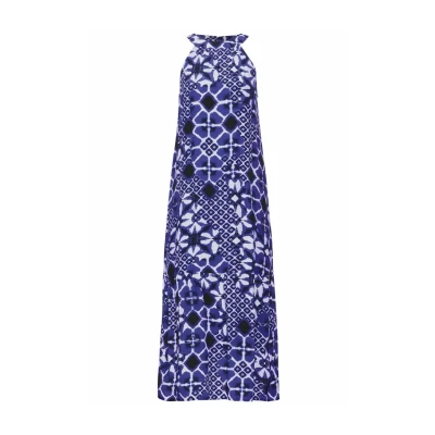 Abbildung von Street One MIT Print Maxikleid, Damen, Größe: 44, Blau