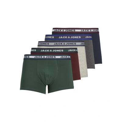 Abbildung von Jack &amp; Jones Oliver Trunks 5 PACK Boxerbriefs, Herren, Größe: XXL, Dark grey melange