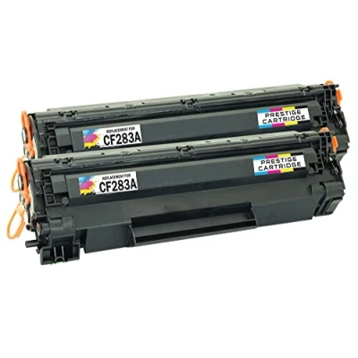 Abbildung von Prestige Cartridge CF283A Tonerkartuschen für HP LaserJet Pro MFP M125/M126/M127/M128, Twinpack, schwarz