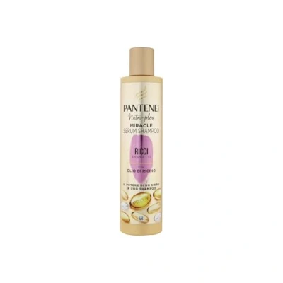 Abbildung von Pantene Pro V Miracle Serum Shampoo für perfekte Locken, mit Rizinusöl, die Kraft eines Serums in einem Shampoo, pflegt krause, widerspenstige 250 ml