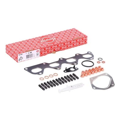 Abbildung von ELRING 240.050 Montagesatz, Lader mit Dichtungen Montageanleitung, Schrauben VOLKSWAGEN: Scirocco III, Polo V Hatchback, Golf 5 kfzteile,