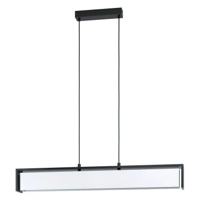Abbildung von EGLO Hängeleuchte »VALDELAGRANO Z« in schwarz aus Stahl, Holz / inkl. LED fest integriert 33,6 Watt