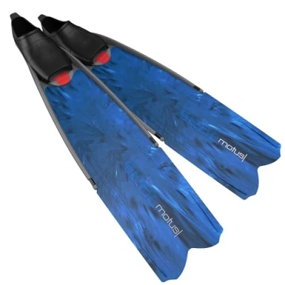 Abbildung von Seac Motus Langen Flossen Fußteil, Ideal für Tauchen und Apnöetauchen, camo blau, 39/40