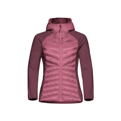 Abbildung von Jack Wolfskin Routeburn PRO Hybrid Winterjacke, Damen, Größe: Large, Raisin