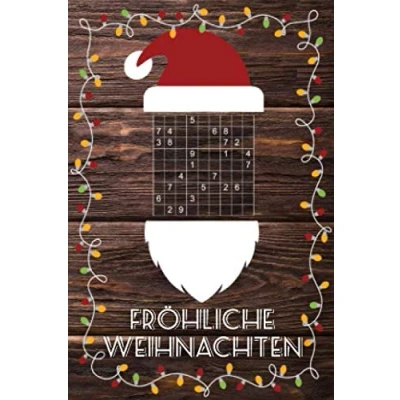 Abbildung von Frohe Weihnachten Sudoku: Kleines Rätselbuch in A6 Format Schönes Geschenk Für Julklapp, Wichteln, Adventskalender Jugendliche &amp; Erwachsene