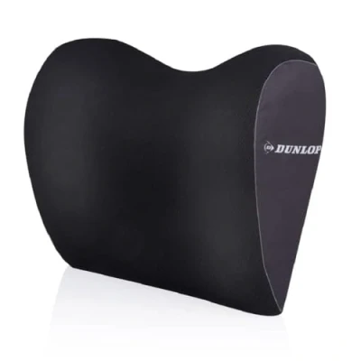 Abbildung von Dunlop Nackenstütze Autositz Nackenkissen 100% Memory Foam Universal Fit Schwarz