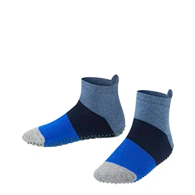 Abbildung von Falke Colour Block Homepads Socken für Kinder, Größe: 35 38, Denim (6666)