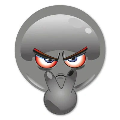Abbildung von Smiley Aufkleber see you I 20 cm schwarz Sticker lustig für Koffer WG Kühlschrank Tür Mülltonne Wohnmobil Auto wetterfest kfz_375