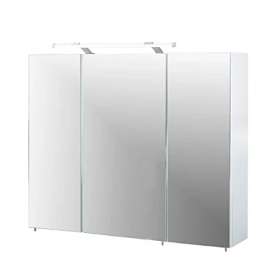 Abbildung von Schildmeyer Spiegelschrank 132250, melaminharzbeschichtete Spanplatte, weiß, 90 x 16 75 cm