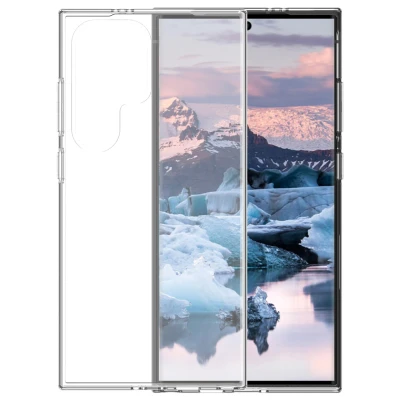 Abbildung von Samsung Galaxy S24 Ultra Hülle Recyceltem Silikon dbramante1928 Backcover/Soft Case Handyhülle Transparent