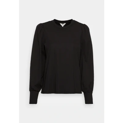 Abbildung von Object Damen Objcaroline L/S Top Noos Langarmshirt, Schwarz, S EU