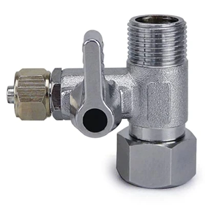 Abbildung von smardy Absperrhahn Adapter T Stück 3/8x3/8x3/8&quot; Absperrventil zum Anschluss von 2 Geräten
