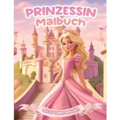 Abbildung von Prinzessin Malbuch: 55 tolle Malvorlagen für Kinder ab 5 Jahren