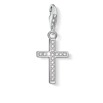 Abbildung von Thomas Sabo Damen Charm Anhänger Kreuz Club 925 Sterling Silber 0049 051 14