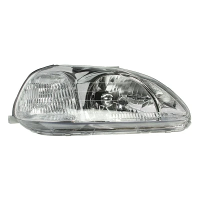 Abbildung von VAN WEZEL 2527962 Scheinwerfer rechts H4 weiß für Rechtsverkehr ohne Stellmotor LWR P43t HONDA: CIVIC 6 Stufenheck