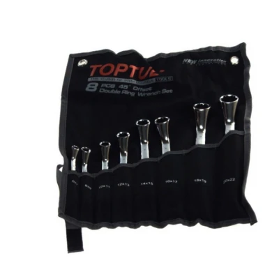 Abbildung von TOPTUL GPAH0804 Doppel Ringschlüsselsatz 6х7, 8х9, 10х11, 12х13, 14х15, 16х17, 18х19, 20х22 8 Chrom Vanadium Stahl