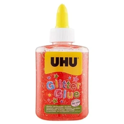 Abbildung von UHU Glitter Kleberflasche, 88,5 ml rot