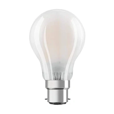 Abbildung von OSRAM Filament LED Lampe mit B22d Sockel, Warmweiss (2700K), klassiche Birnenform, 7W, Ersatz für 60W Glühbirne, matt, Retrofit CLASSIC A