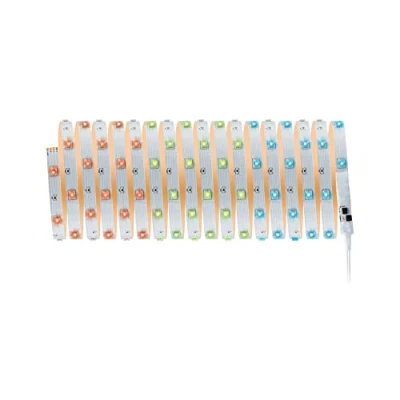 Abbildung von Paulmann 3989 LED Stripe TIP Komplett Set 10m RGB IP20 230/24V incl. 19 Watt dimmbar Lichtband Weiß Kunststoff