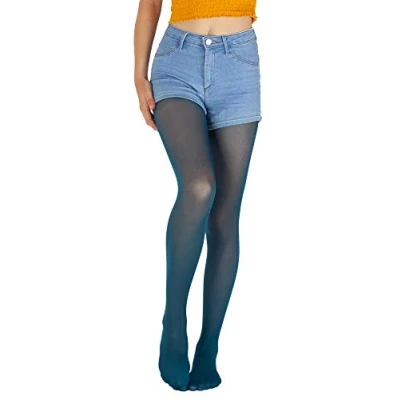 Abbildung von Giulia Blaue Feinstrumpfhose Mädchen Kinder Microfaser Semitransparent Farbig Ketty 40 Den Navy Peony 128 134