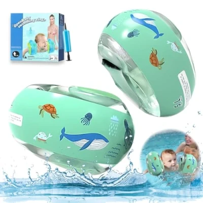 Abbildung von Betensh Schwimmflügel, Schwimmflügel ab 1 Jahr, Schwimmhilfe Kinder 6 Jahre, Baby, und Swimsafe Gerät für Anfänger