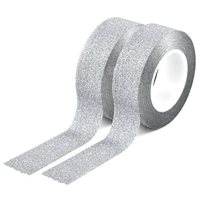 Abbildung von Youzings 2er Set Washi Masking Tape in Farbe silber, Tape, Klebeband, Marke