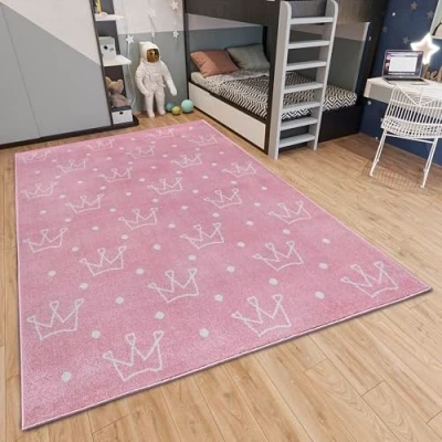 Abbildung von HANSE Home Kinderteppich »Adventures Crowns«, rechteckig, 7 mm Höhe, Spielteppich, fest, Kinderzimmer, Kurzflor, Spielunterlage