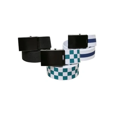 Abbildung von Urban Classics TRIO 3 PACK Gürtel, Größe: S/M, Black jasper spaceblue