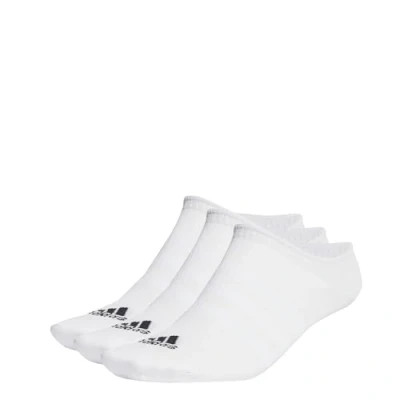 Abbildung von Adidas, Set Di 3 Paia Calze Invisibili Per Bambini Adidas Thin &amp; Light, Socken, Weiß Schwarz, L, Unisex Bambino