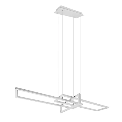 Abbildung von Trio Leuchten LED Pendelleuchte Salinas 320310331, Metall Weiß matt, inkl. 34 Watt LED, Switch Dimmer