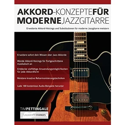 Abbildung von Akkord Konzepte für moderne Jazzgitarre: Erweiterte Voicings und Substitutionen Jazzgitarre meistern