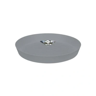 Abbildung von elho Loft Urban Untersetzer Rund 17 für Außen &amp; Zubehör Ø 17.3 x H 2.4 cm Grau/Living Beton