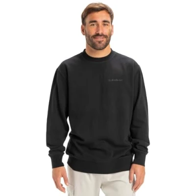 Abbildung von Quiksilver SALT MIT Rundhalsausschnitt Sweatshirt, Herren, Größe: Large, Black
