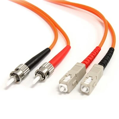 Abbildung von StarTech.com 2m Duplex Multimode 62,5/125 ST auf SC Glasfaserkabel / LWL Patchkabel Orange
